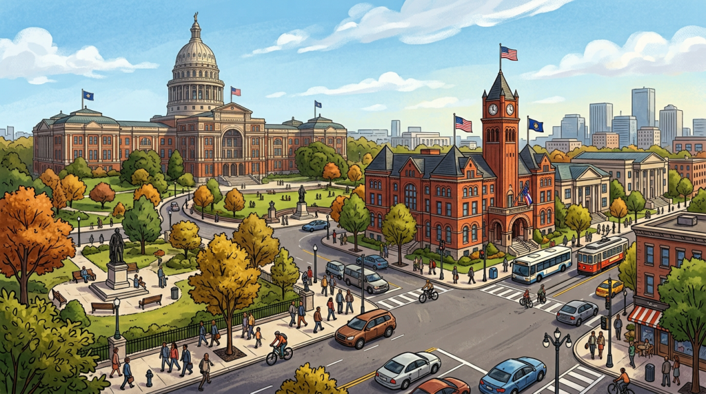 U.S. Capitol building, where Congress meets